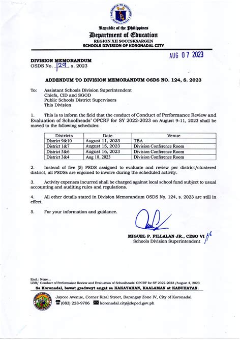 DM OSDS No. 101, s. 2023.